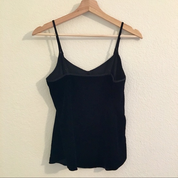 Velvet v-neck cami | NWT, black - Picture 6 of 8